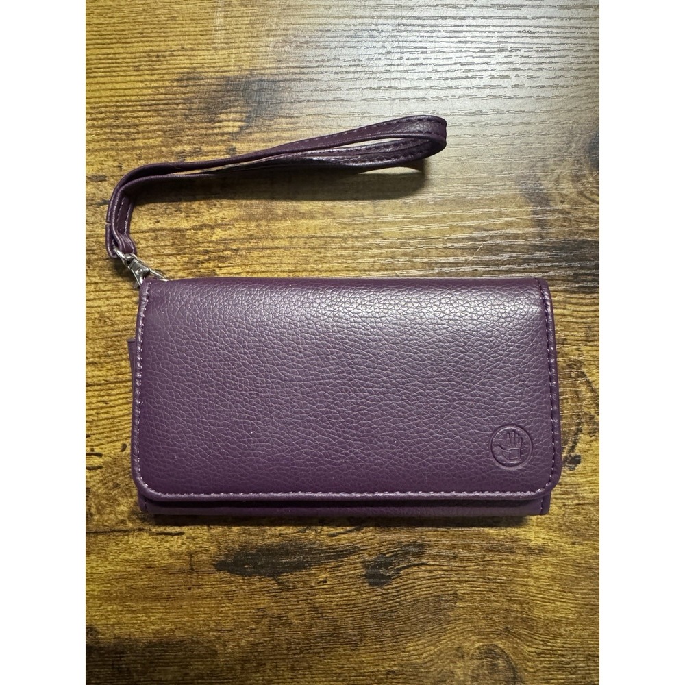 Body Glove Universal Clutch Phone Case, Eggplant Credit Slots Hand Wallet 6"X3"